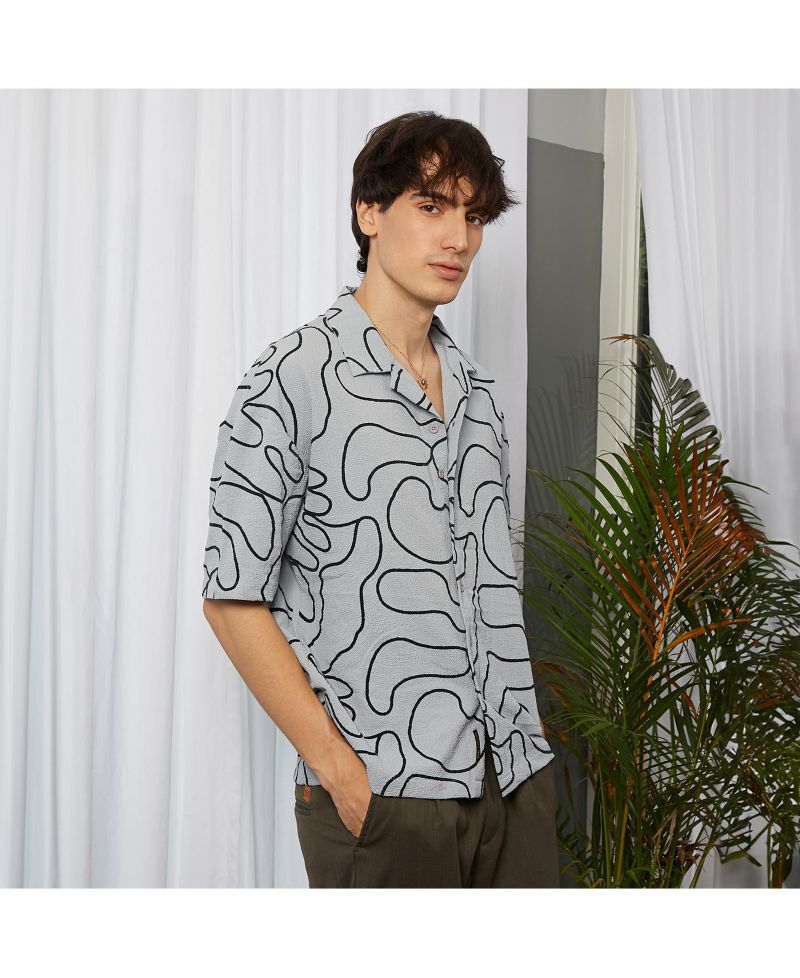 Chevron-Knit Shirt
