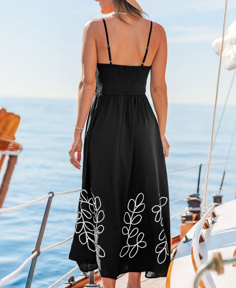 Women's Drizzle Abstract Maxi Beach Dress