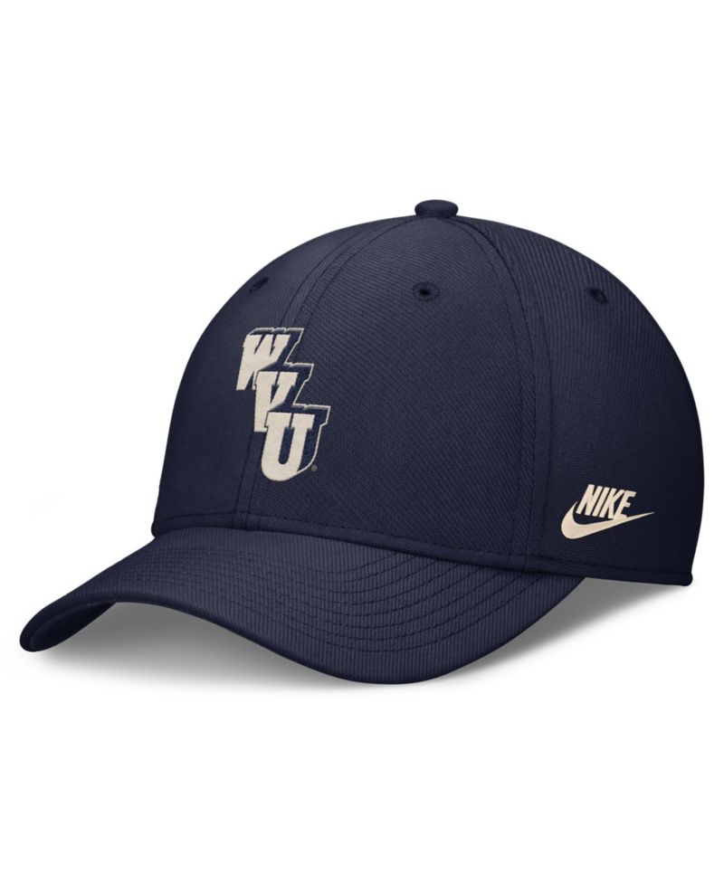 Men's Navy West Virginia Mountaineers Dri-FIT Vintage Rise Swooshflex Flex Hat