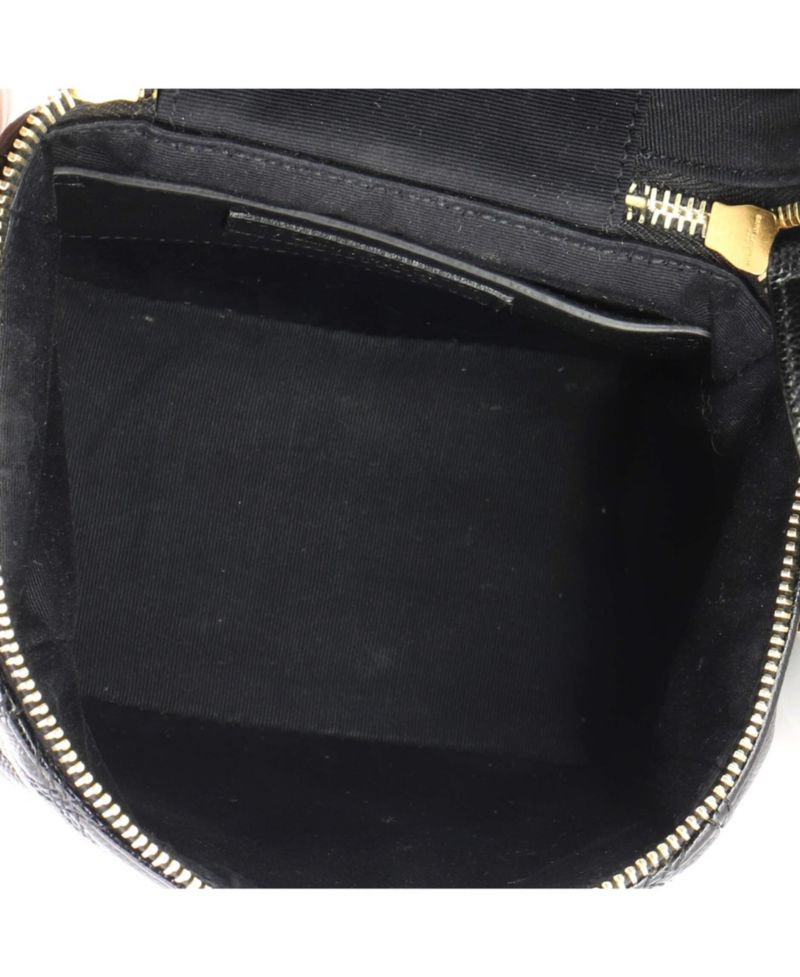 80's Vanity Bag Quilted Leather