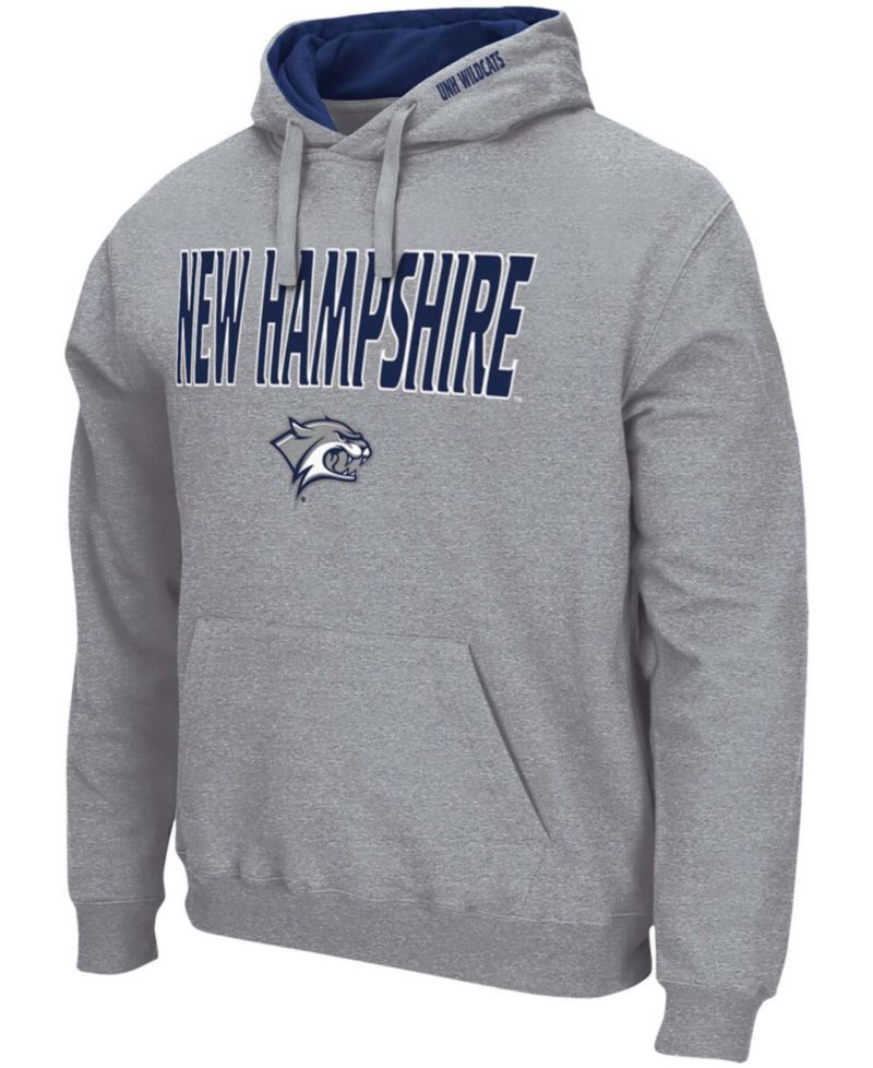 Men's New Hampshire Wildcats Arch and Logo Pullover Hoodie