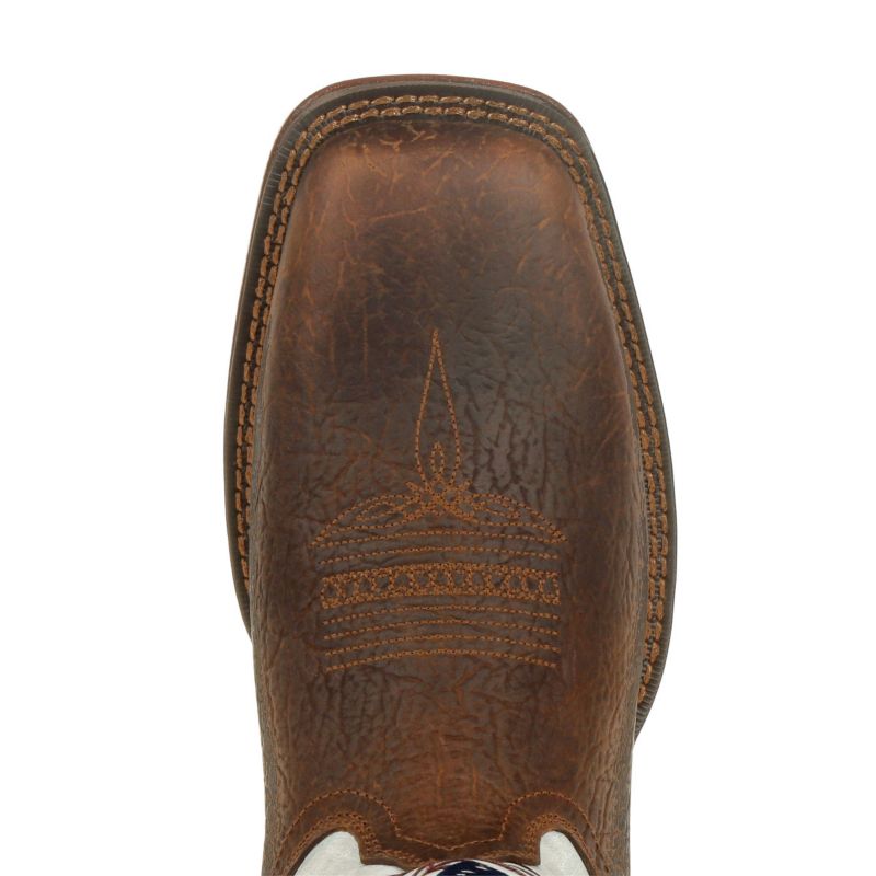 Men's Rebel by Distressed Flag Embroidery Western Boot
