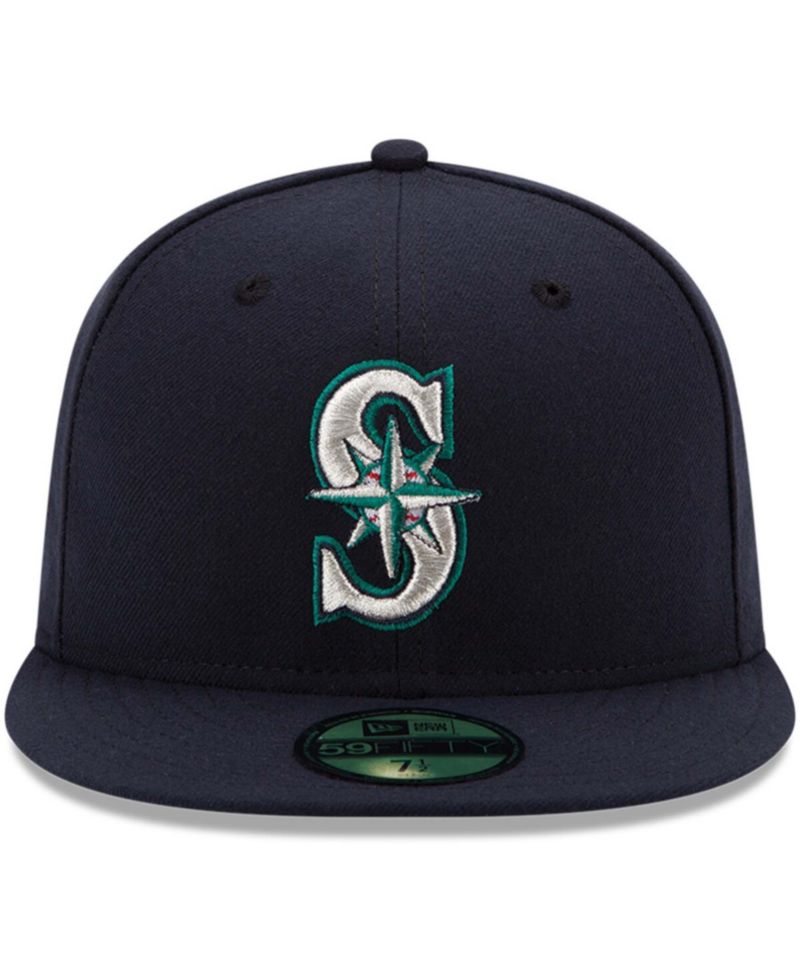 Men's Navy Seattle Mariners Authentic Collection On Field 59FIFTY Fitted Hat