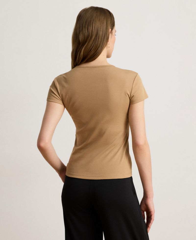 Stretch Knit T-Shirt, Regular & Petite
