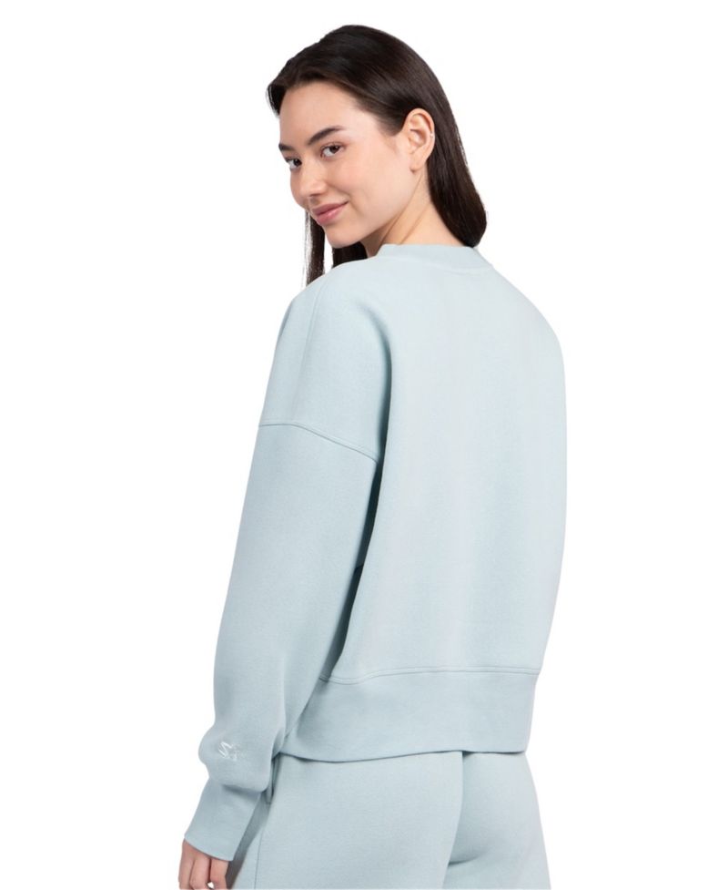 Women's Green Dallas Stars Boxy Cropped Sweatshirt