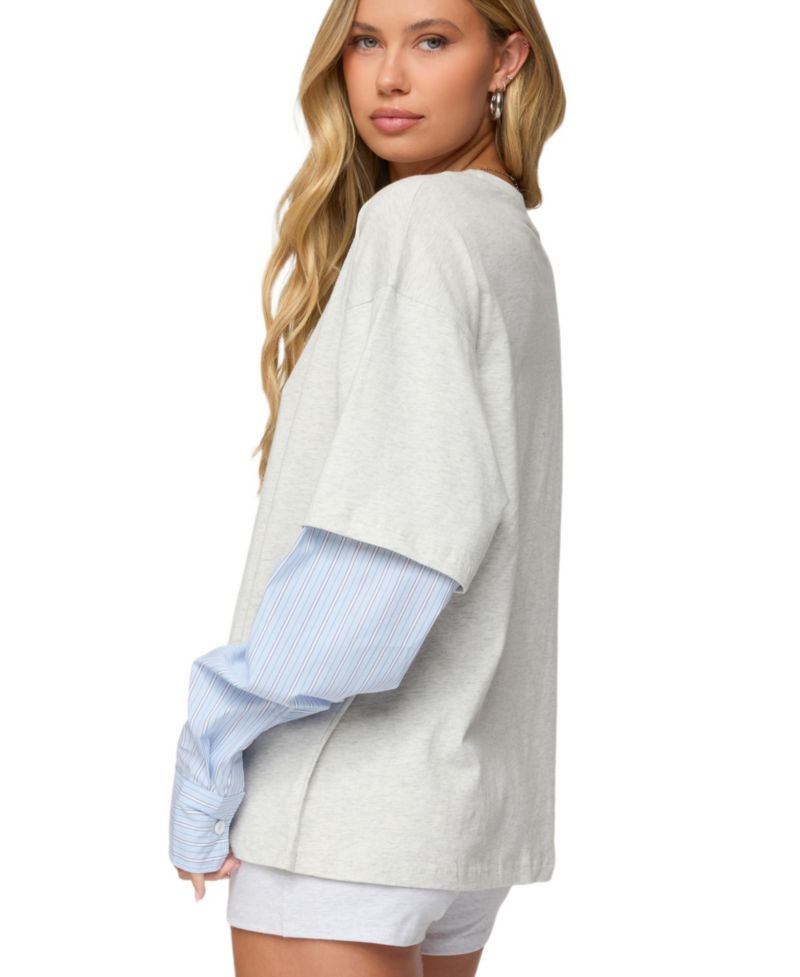 Women's Tailor Oversized Layered Top