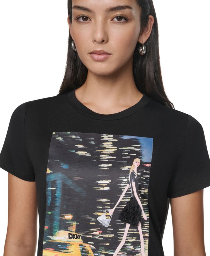 Women's NYC Nights Short-Sleeve Crewneck T-Shirt