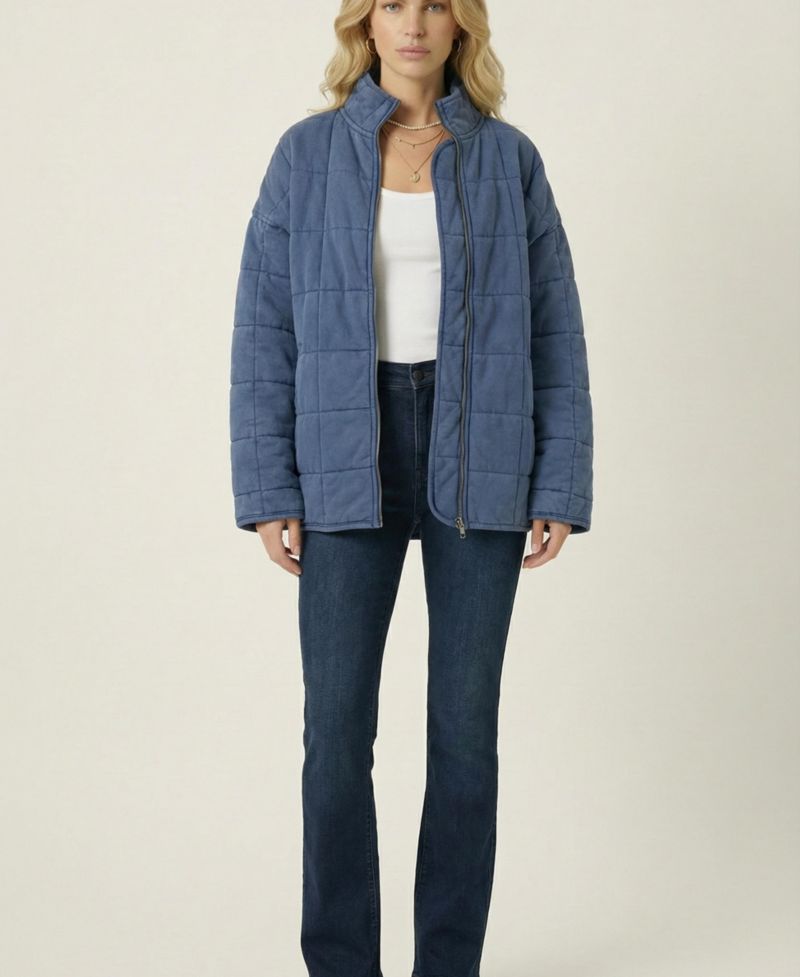 Women's Quilted Fleece Long Sleeve Jacket