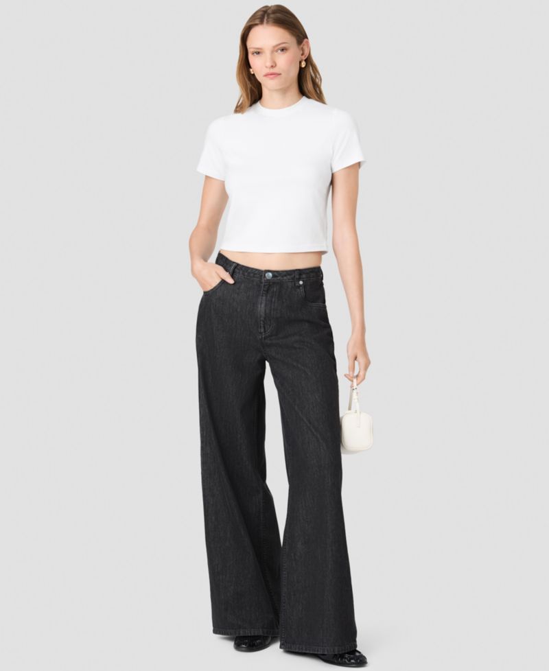 Women's Elton High-Waisted Wide-Leg Denim Jeans