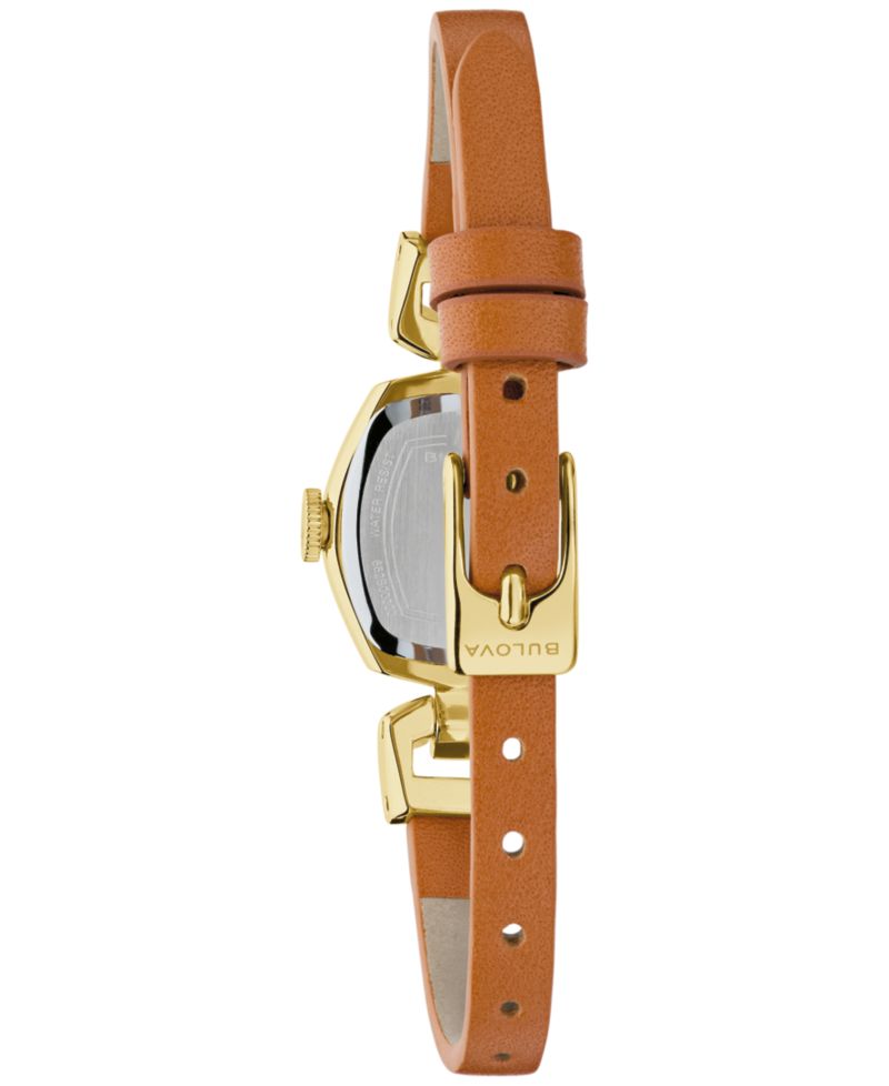 Women's Goddess of Time Jackie Brown Leather Strap Watch 18mm