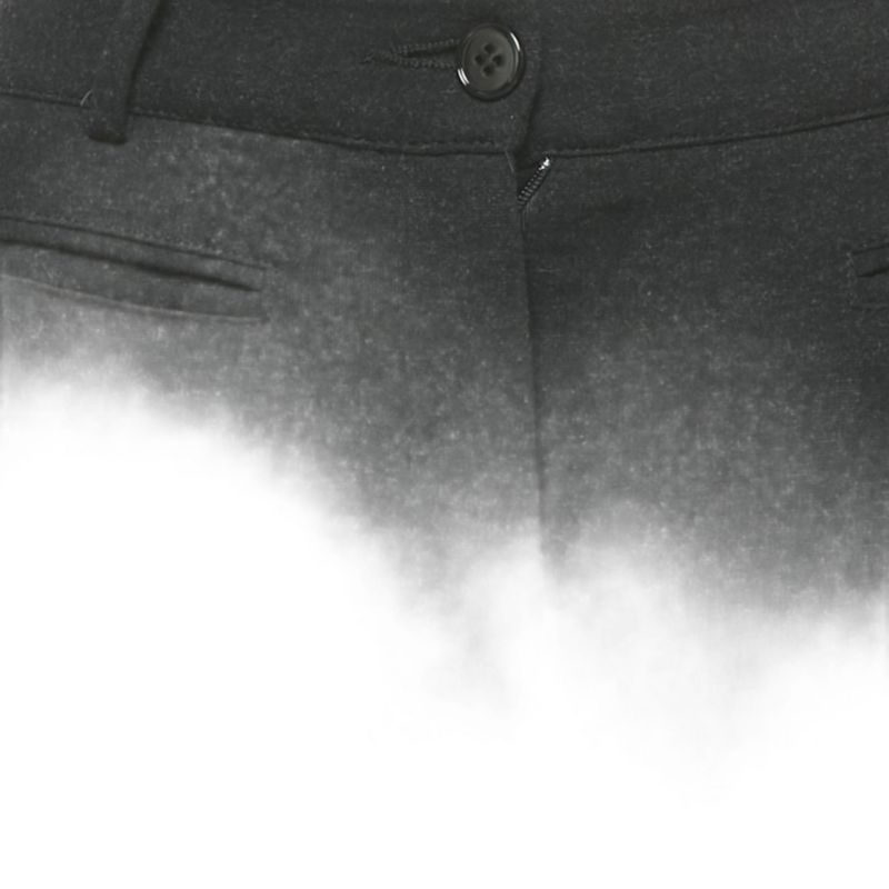 Women's Black Viscose Blend Stretch Slim Fit Trousers