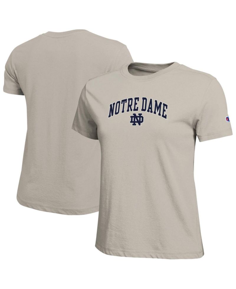 Women's Gold Notre Dame Fighting Irish Arched Over Logo T-Shirt