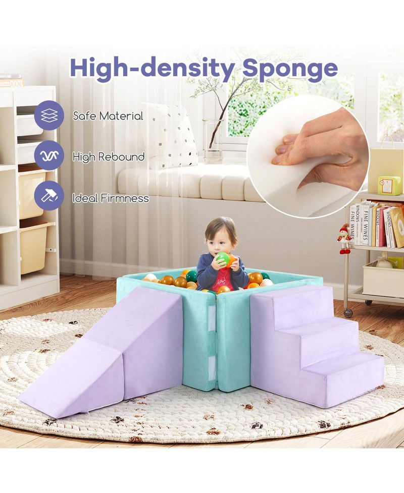 3-in-1 Suede Soft Play Set