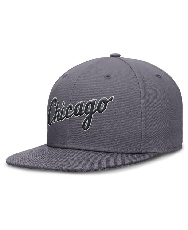 Men's Gray Chicago White Sox Performance True Fitted Hat