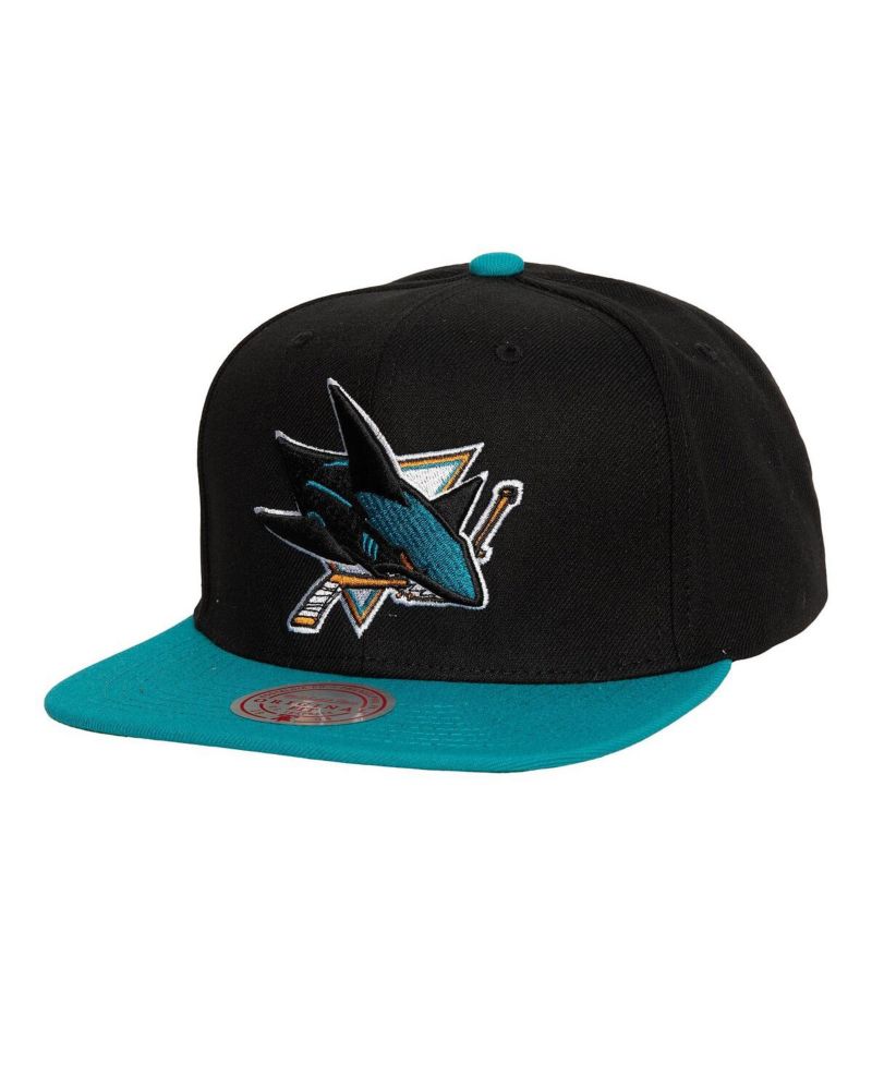 Men's Black San Jose Sharks Core Team Ground 2.0 Snapback Hat