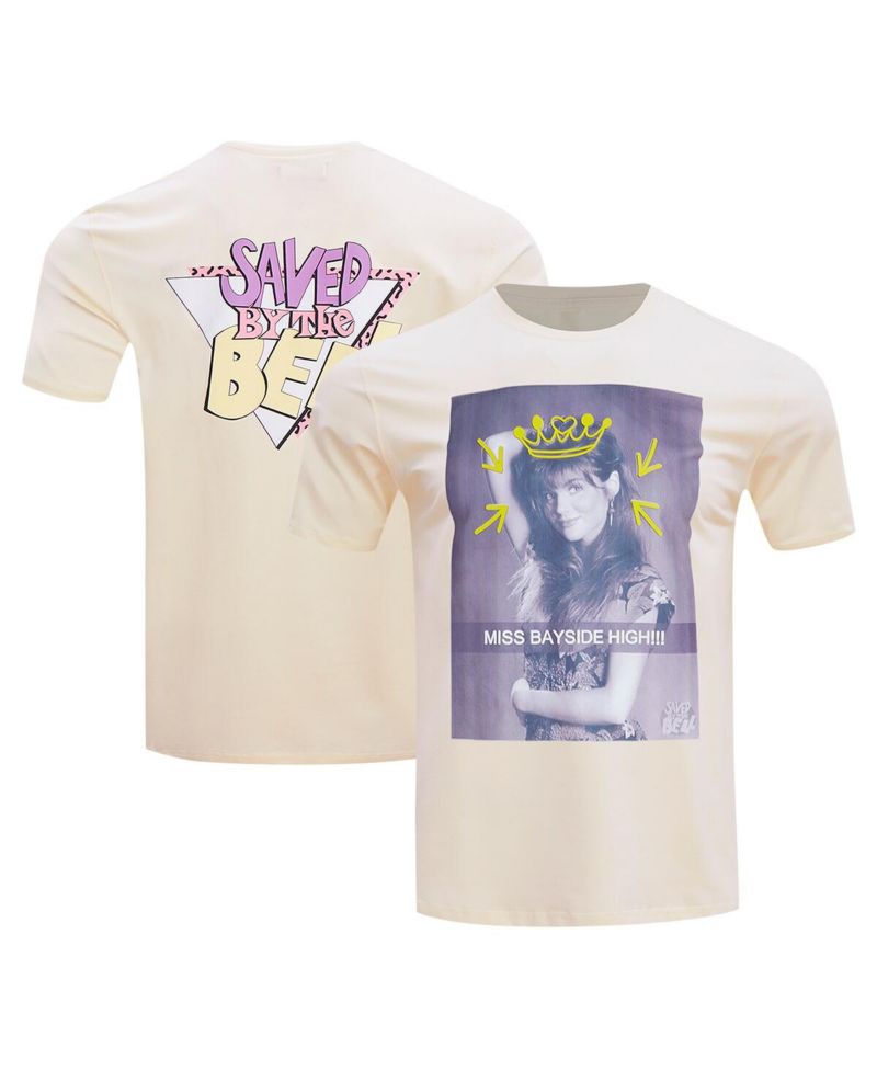 Men's Cream Saved by the Bell Miss Bayside High T-Shirt
