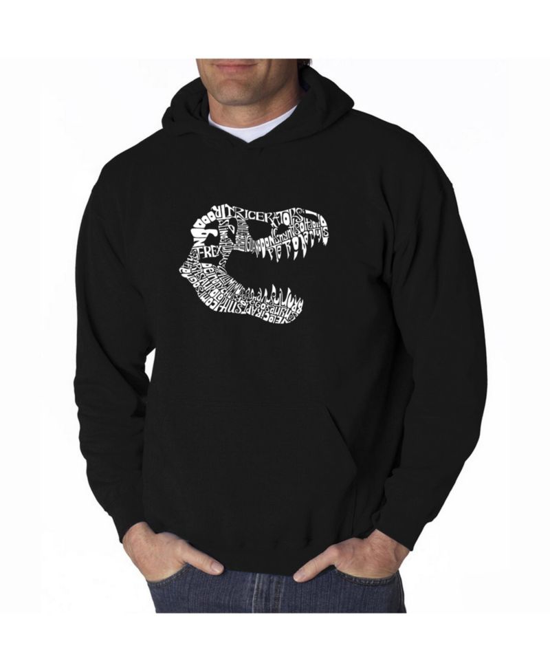 Men's Word Art Hoodie - T-Rex Skull