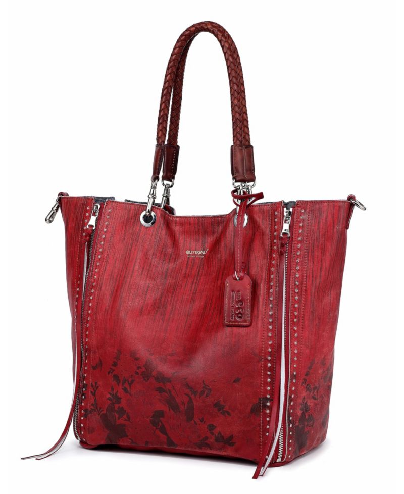 Women's Barracuda Hand Painted Clasp Closure Tote Bag