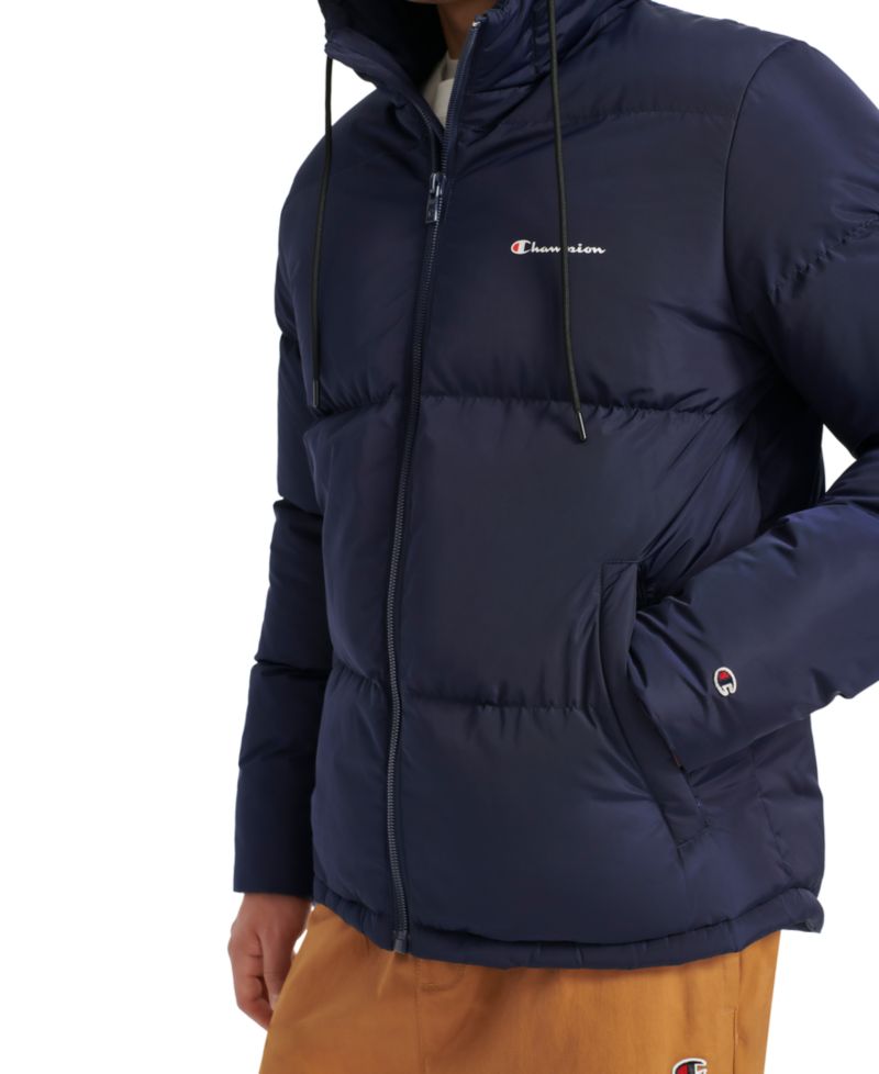 Men's Quilted Full-Zip Hooded Puffer Jacket