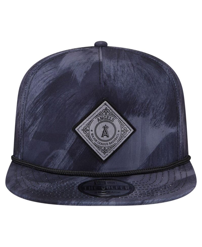 Men's Navy Los Angeles Angels Printed Golfer Snapback Hat