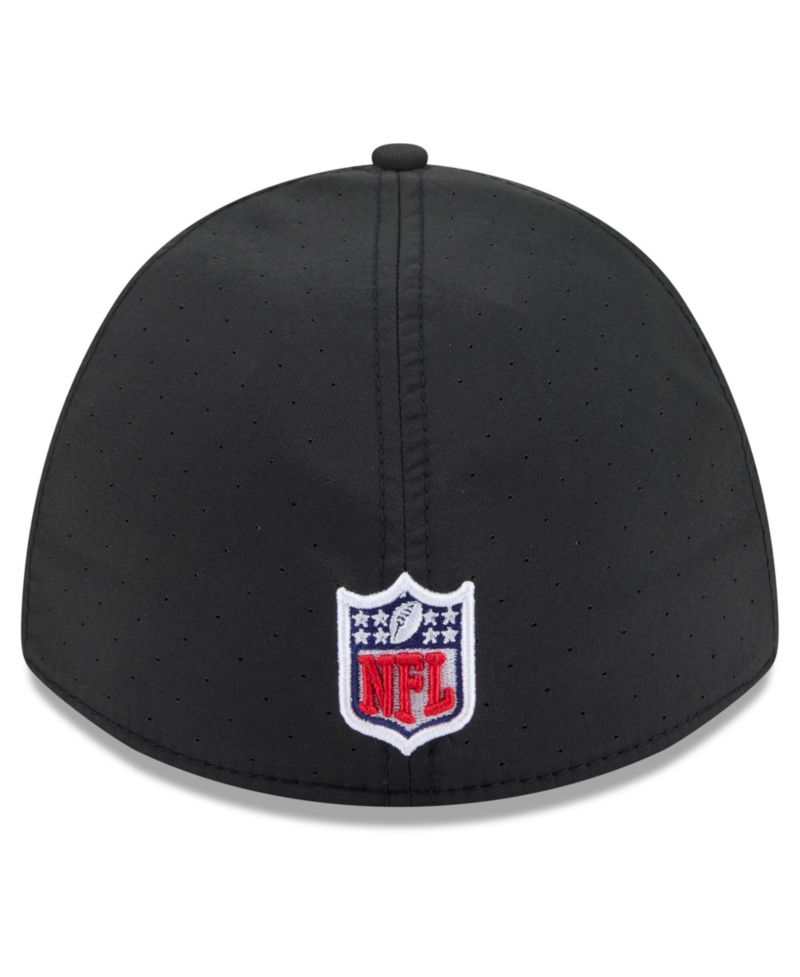 Men's Black Detroit Lions 2026 NFL Cruical Catch 39THIRTY M-Crown Stretch Hat