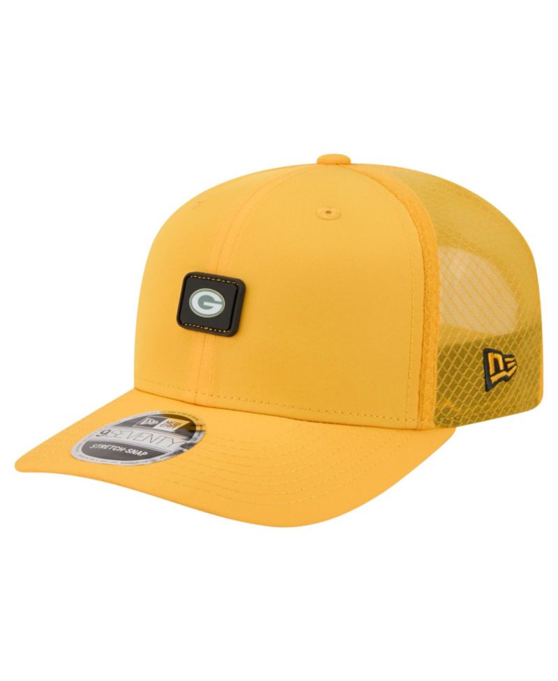 Men's Gold Green Bay Packers Micro Badge 9SEVENTY Adjustable Hat