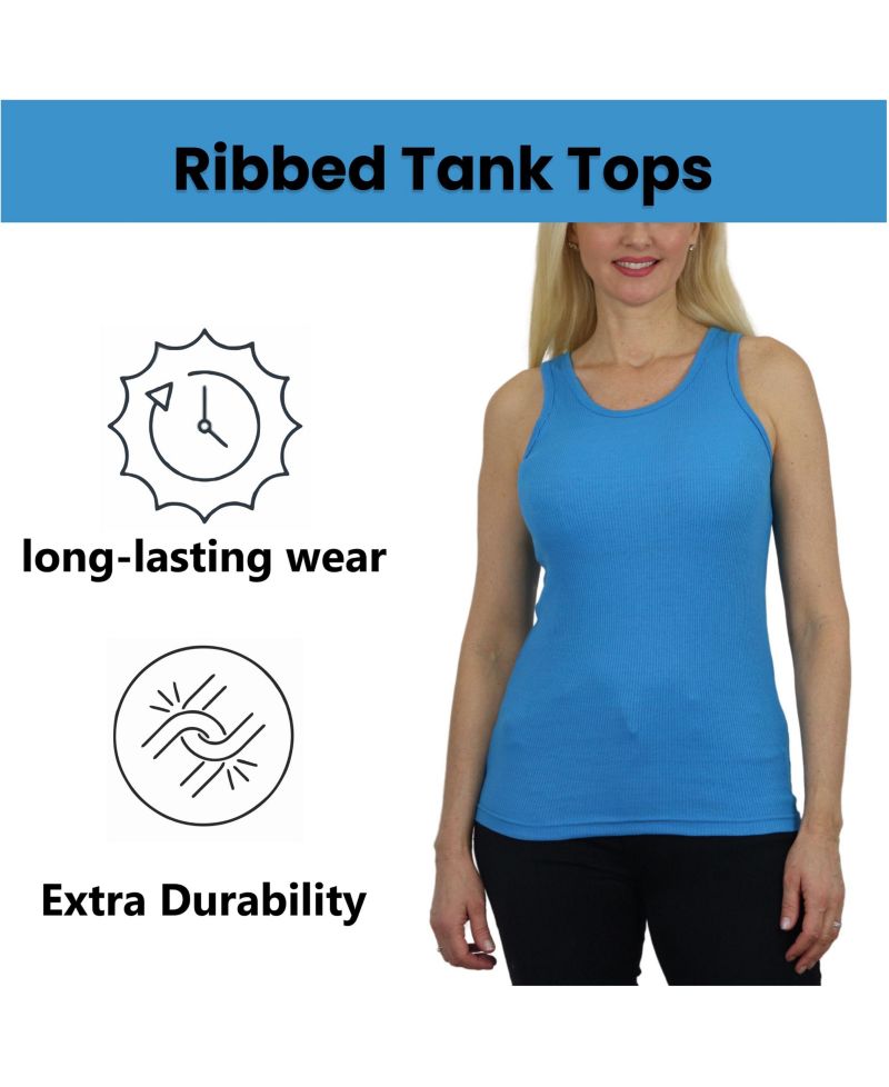 Women's Loose Fit Ribbed Tank Top
