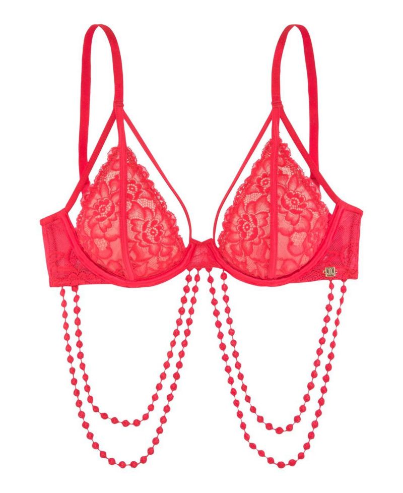 Women's Strappy Lace Underwire Non-Padded Underwire Bra