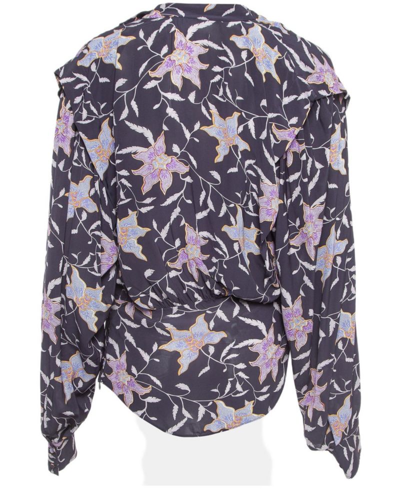 Women's Etoile Floral Print Crepe Oxel Blouse