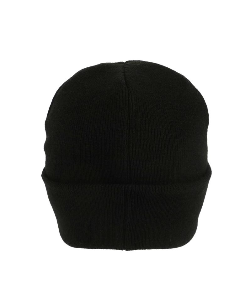 Men's Embroidered Logo Black Cuff Beanie.
