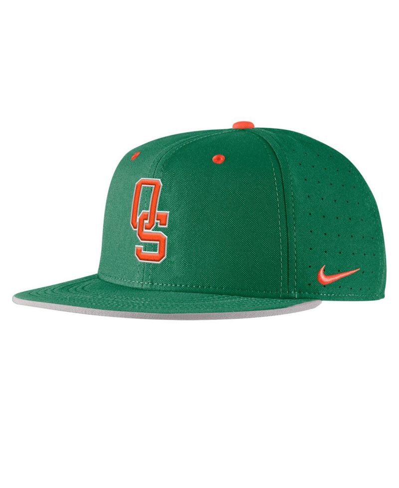 Men's Green Oklahoma State Cowboys 2025 On-Field True Performance Baseball Fitted Hat