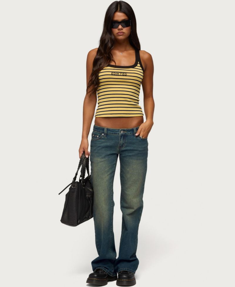 Women's Moonie Low-Rise Bootcut Stretchy Denim Jeans