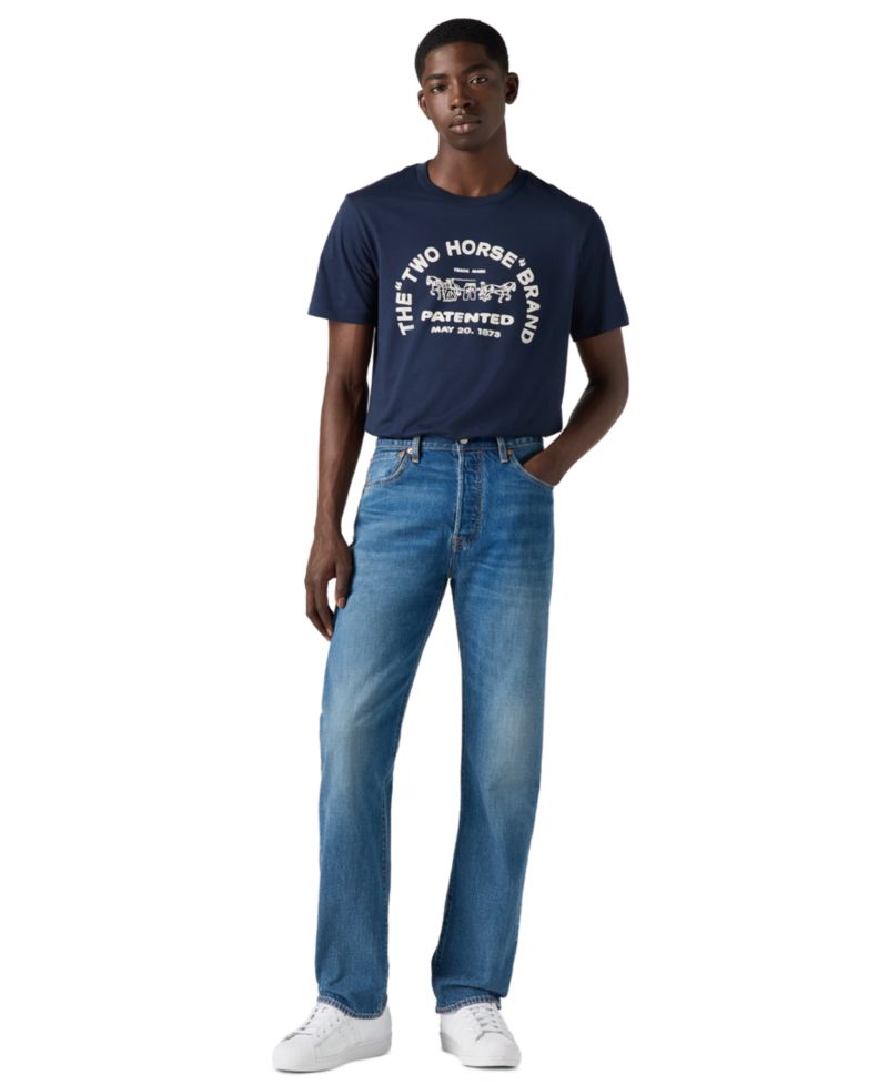 Men's 501® Regular-Fit Lightweight Button Fly Jeans