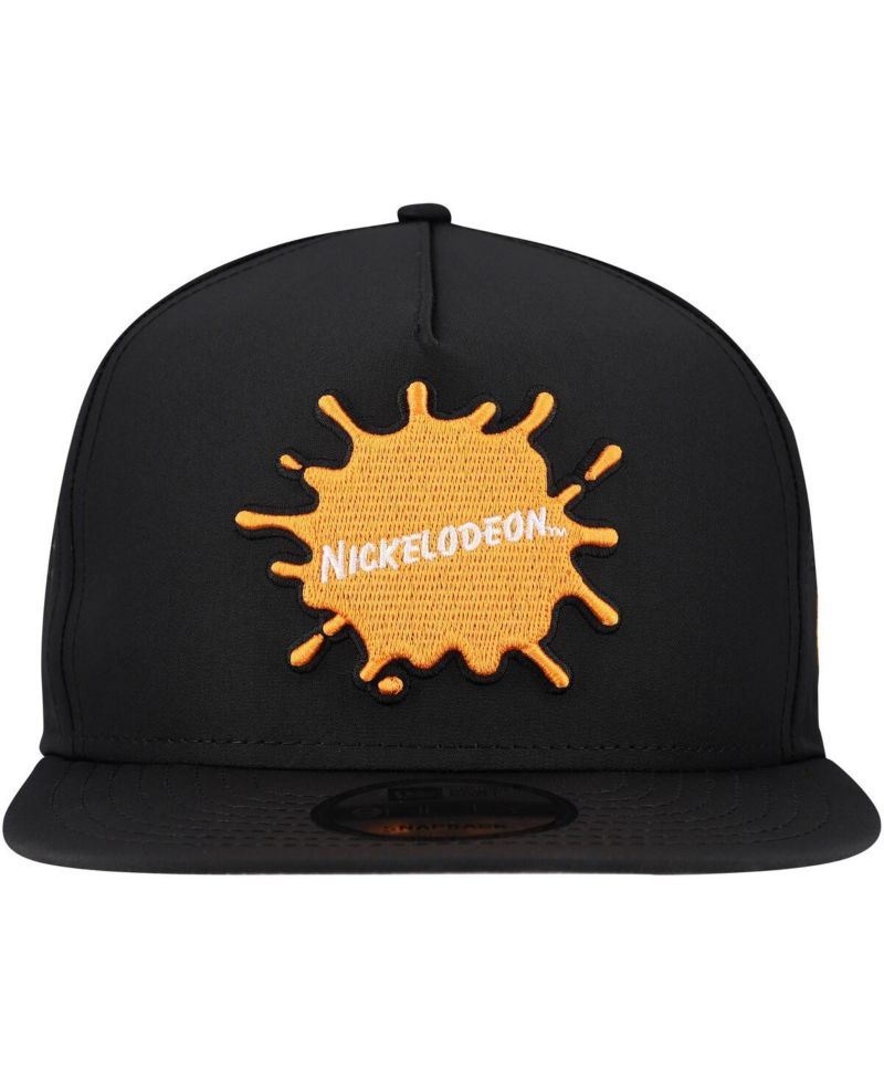 Men's Black Nickelodeon Vented 9FIFTY Snapback Hat