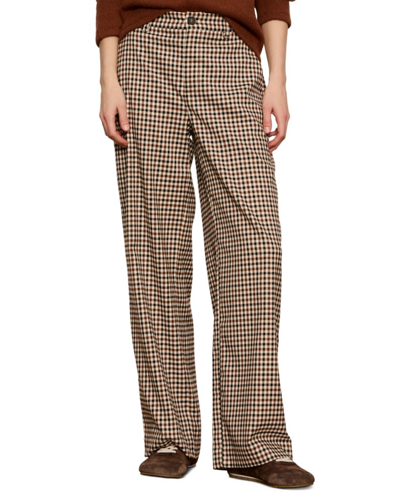 Women's Eloise Mid-Rise Wide-Leg Trouser