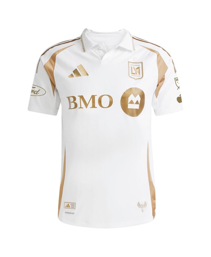 Men's Denis Bouanga White LAFC 2025 Secondary Authentic Player Jersey