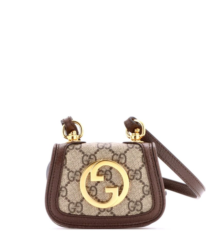 Blondie NM Card Case Wallet with Strap GG Coated Canvas