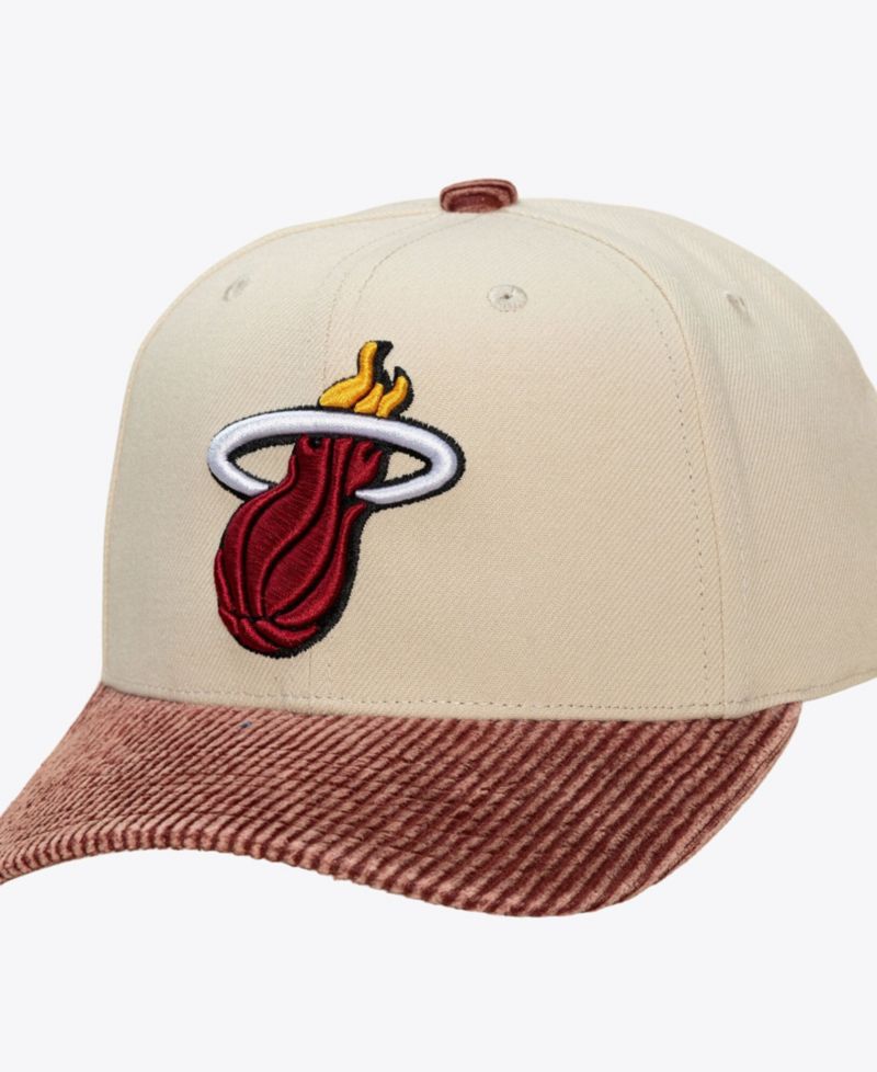 Men's Miami Heat Corduroy Pro Crown Snapback Hat