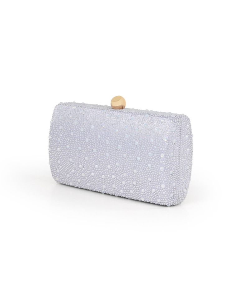 Woman's Heather Opal Crystal Minaudiere