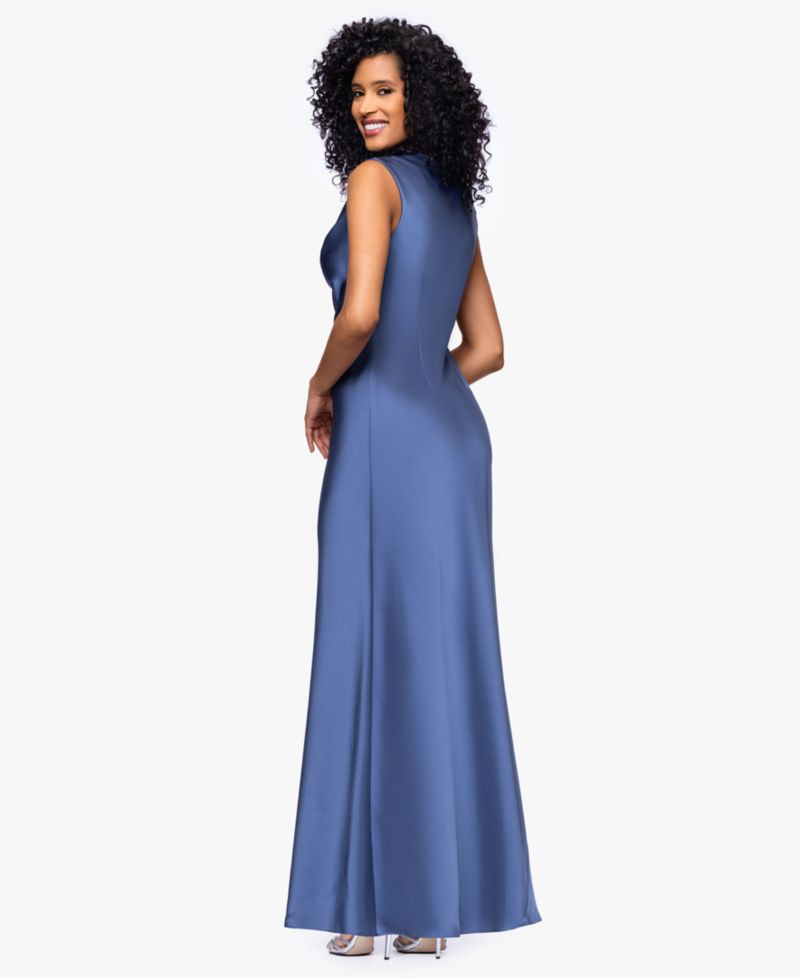 Petite Cowl Neck Gown