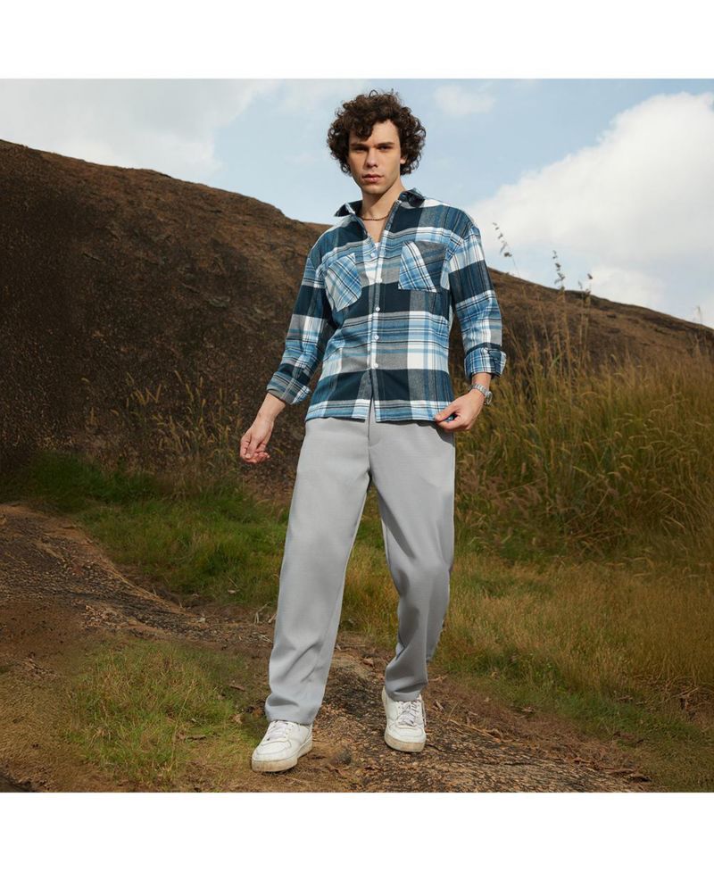 Men's Cloud Grey Tailored Trousers