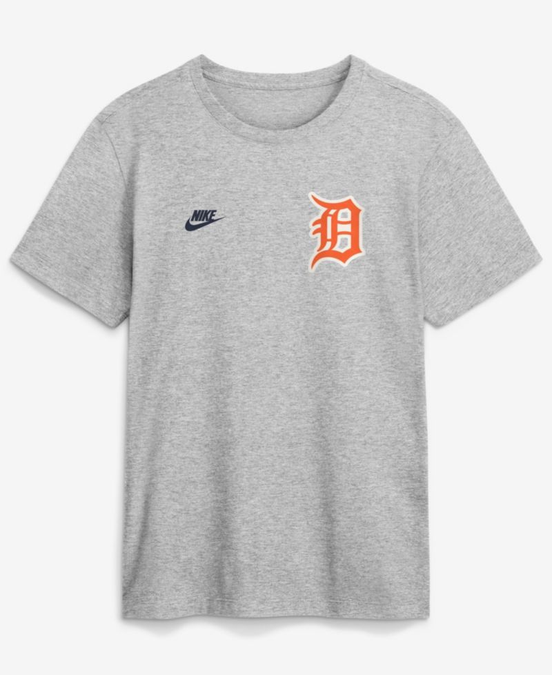 Men's Heather Gray Detroit Tigers Cooperstown 2-Hit T-Shirt