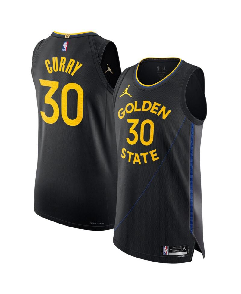 Men's Stephen Curry Black Golden State Warriors 2024/25 Authentic Jersey - Statement Edition