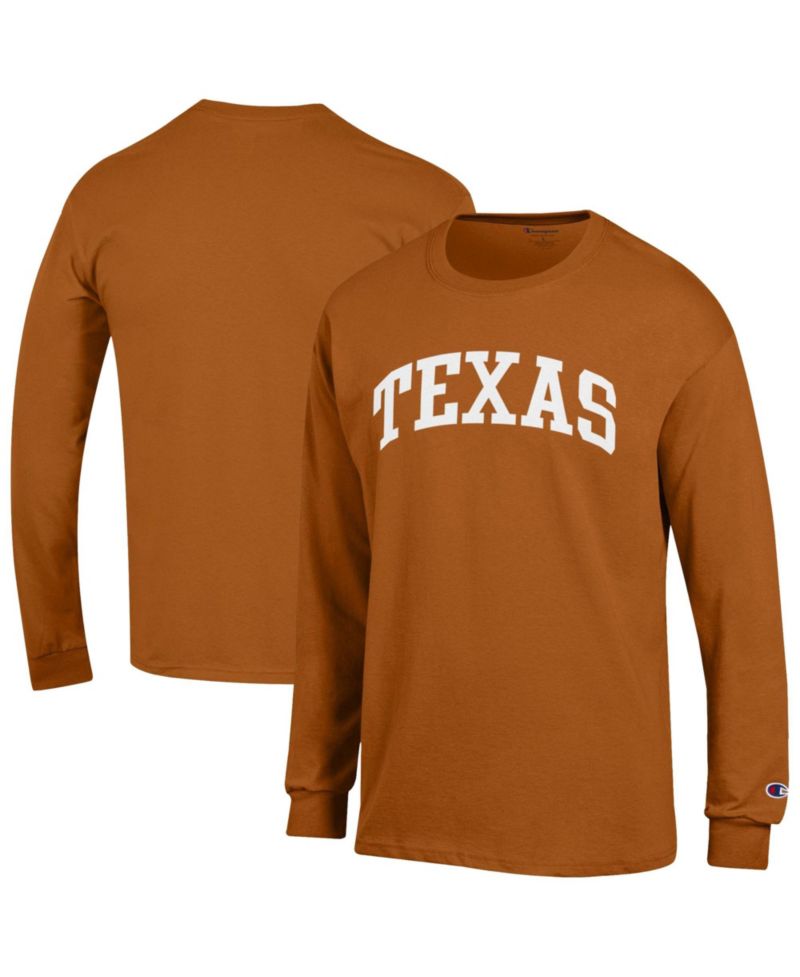 Men's Texas Orange Texas Longhorns Basic Arch Long Sleeve T-Shirt