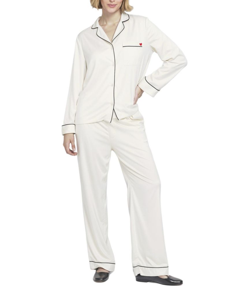 Women's Satin PJ Set Long Pajama