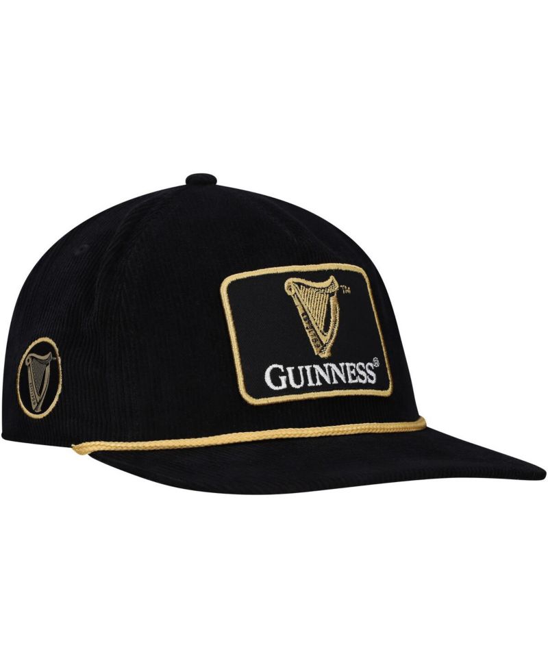 Men's Black Guinness Golfer Adjustable Hat