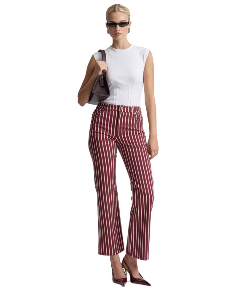 Women's Striped Bootcut Jeans