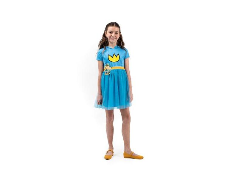 Youth Girl Cosplay Dress With Tulle Skirt And 3D Dog Ears Large (10/12)
