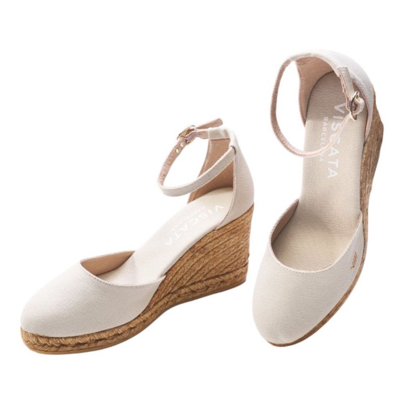 Women's Estartit Canvas Espadrille Wedges Ankle Strap