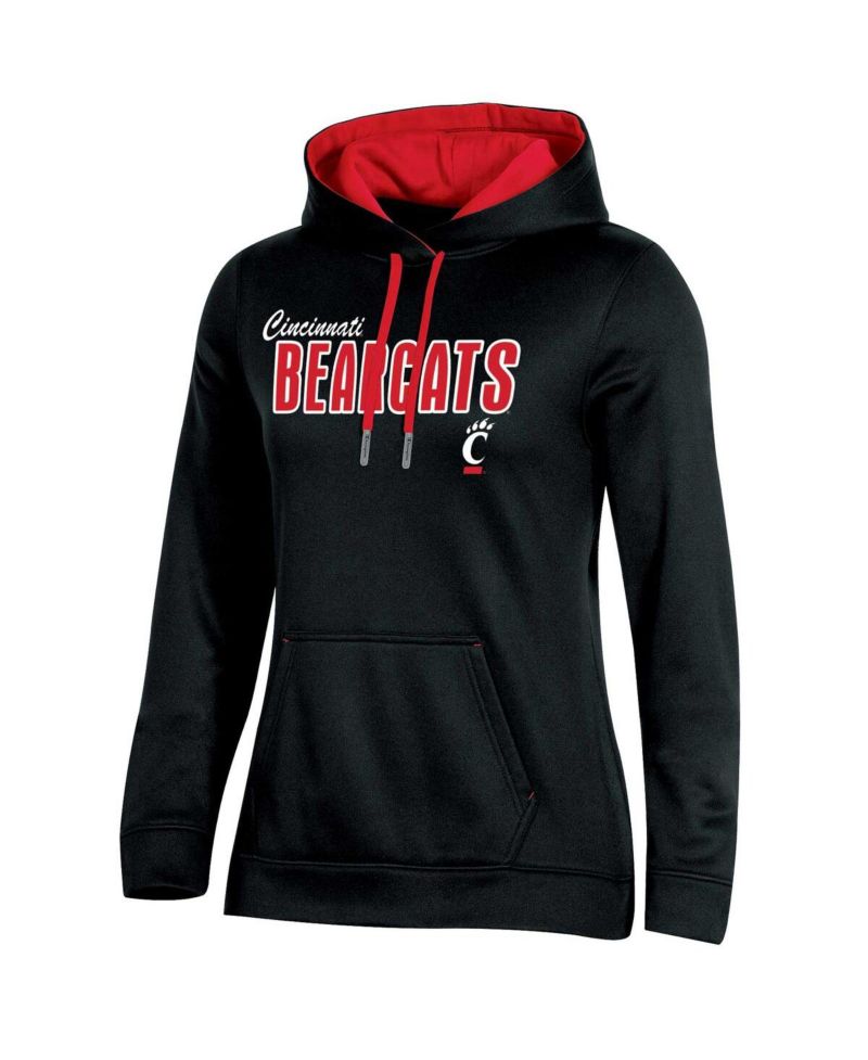 Women's Black Cincinnati Bearcats Team Pullover Hoodie